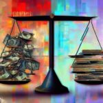 a-balance-scale-with-stacks-of-money-on-one-side-equity-and-a-building-on-the-other-side-diadem-capital-blog